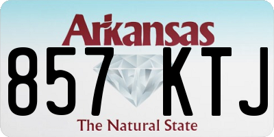 AR license plate 857KTJ