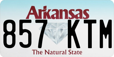 AR license plate 857KTM