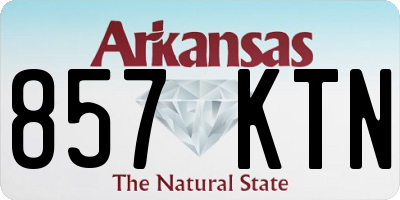 AR license plate 857KTN