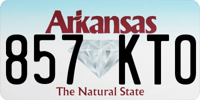 AR license plate 857KTO