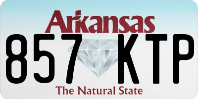 AR license plate 857KTP