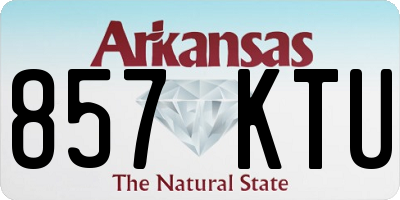 AR license plate 857KTU