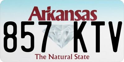 AR license plate 857KTV