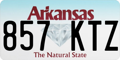 AR license plate 857KTZ