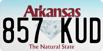 AR license plate 857KUD