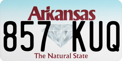 AR license plate 857KUQ