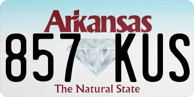 AR license plate 857KUS