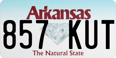 AR license plate 857KUT
