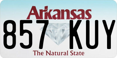 AR license plate 857KUY