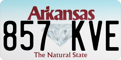 AR license plate 857KVE