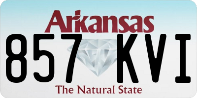 AR license plate 857KVI