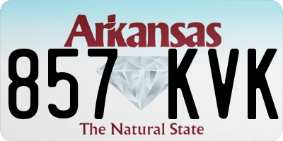 AR license plate 857KVK