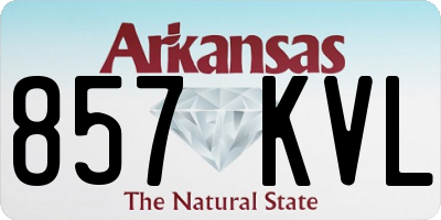 AR license plate 857KVL