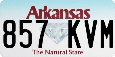 AR license plate 857KVM