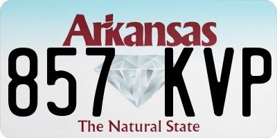 AR license plate 857KVP