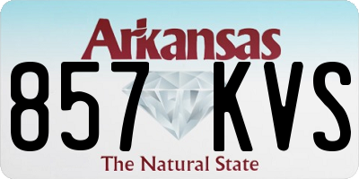 AR license plate 857KVS