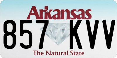 AR license plate 857KVV
