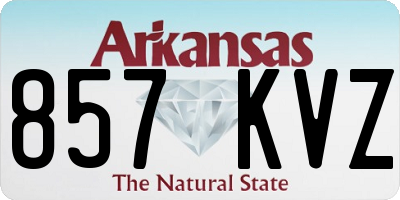 AR license plate 857KVZ
