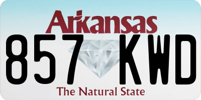 AR license plate 857KWD