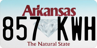 AR license plate 857KWH