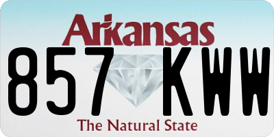 AR license plate 857KWW