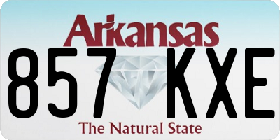 AR license plate 857KXE