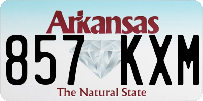 AR license plate 857KXM