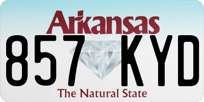 AR license plate 857KYD