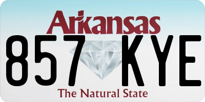 AR license plate 857KYE