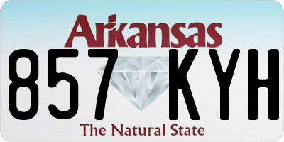 AR license plate 857KYH
