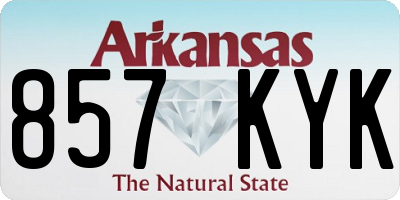AR license plate 857KYK