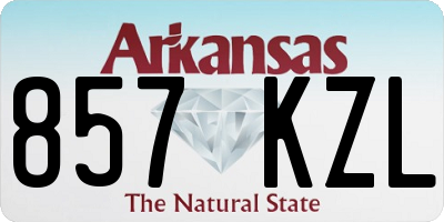 AR license plate 857KZL