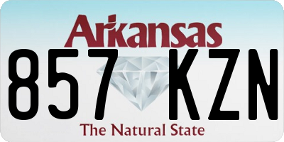 AR license plate 857KZN