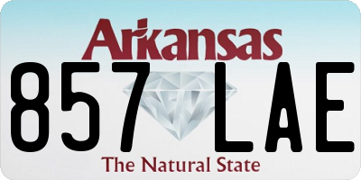AR license plate 857LAE