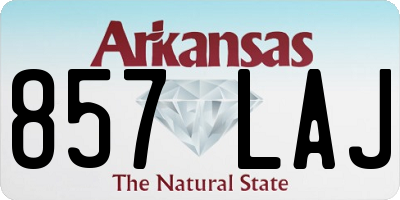 AR license plate 857LAJ