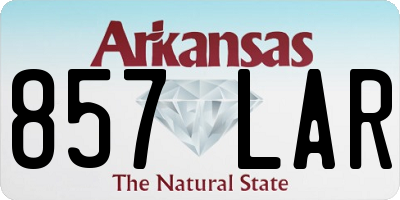 AR license plate 857LAR