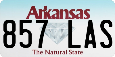 AR license plate 857LAS
