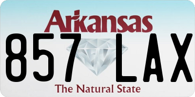 AR license plate 857LAX