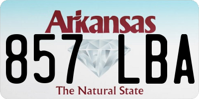 AR license plate 857LBA