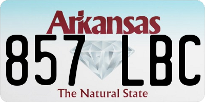 AR license plate 857LBC