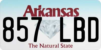 AR license plate 857LBD