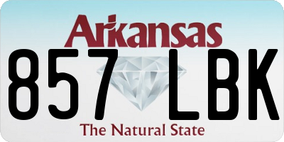AR license plate 857LBK