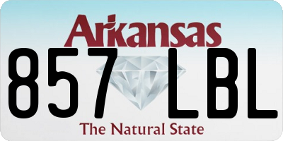 AR license plate 857LBL