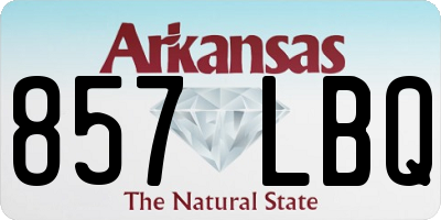 AR license plate 857LBQ