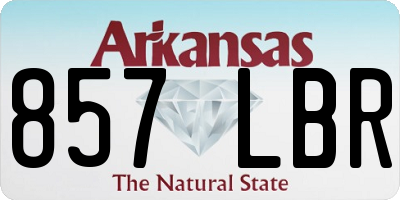 AR license plate 857LBR