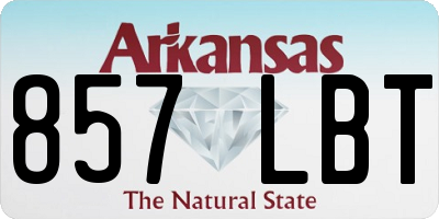 AR license plate 857LBT