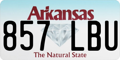 AR license plate 857LBU