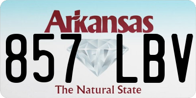 AR license plate 857LBV