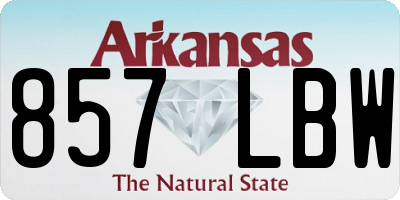 AR license plate 857LBW