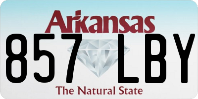 AR license plate 857LBY